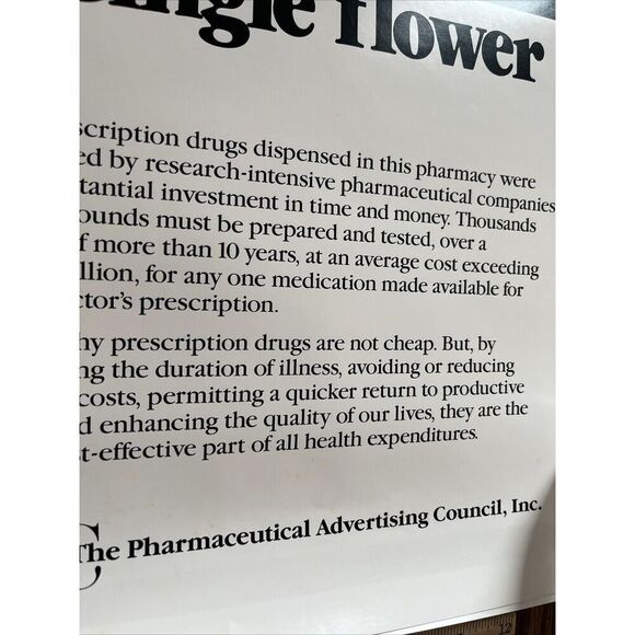 Vintage Pharmaceutical Lobbying R&D Expense Pharmacy Poster Pharmacist Promo - Picture 7 of 9